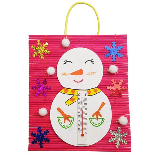 [아이꿈만들기] 온도계만들기-눈사람 / 크리스마스 겨울 칼라발